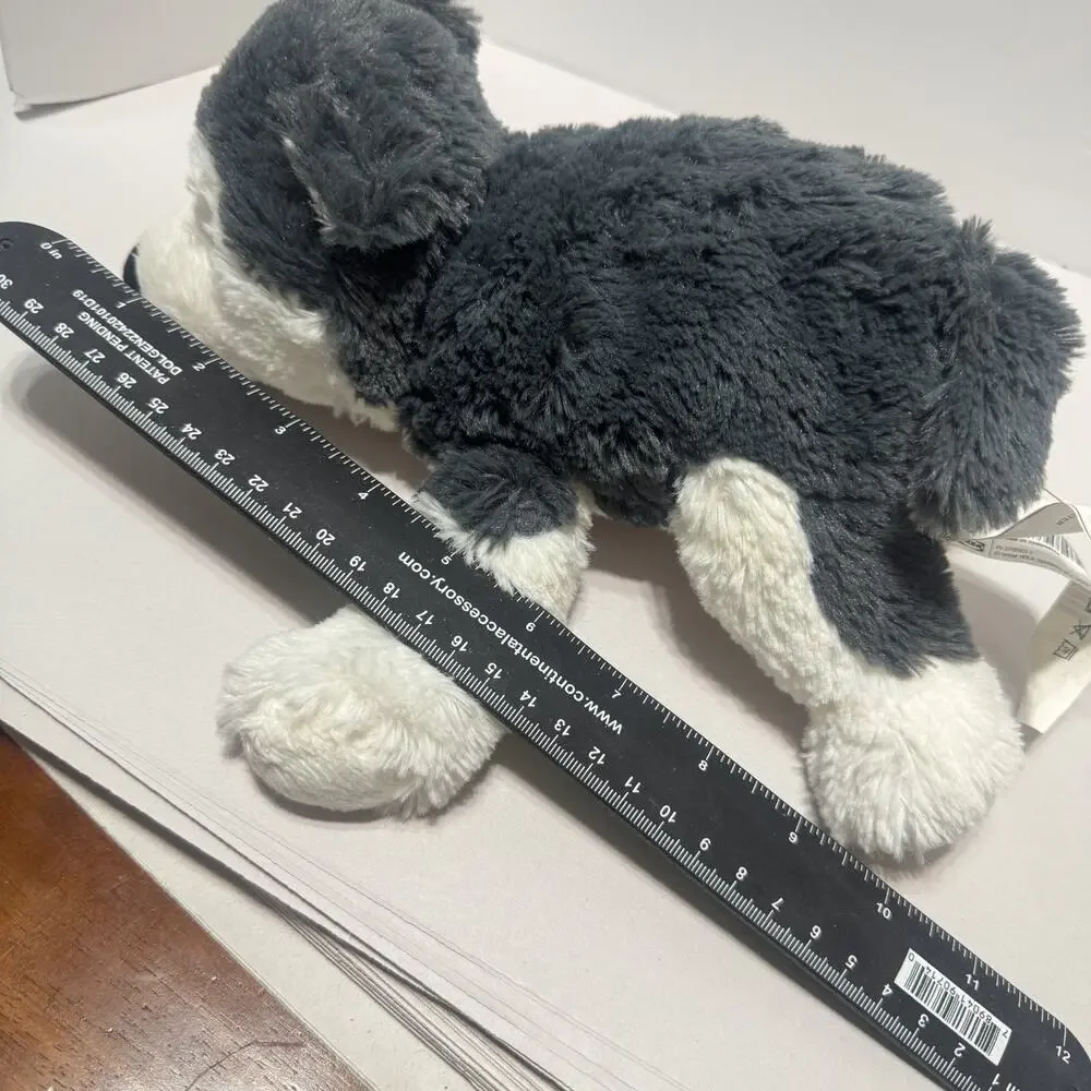 IKEA Livlig Siberian Plush Dog Husky Wolf Embroidered Eyes Stuffed Animal 10